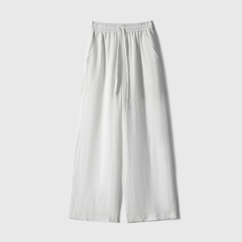 Cross-border 2025 Summer New Breathable Loose White suit Simple Breathable Top Shorts Two-piece Set