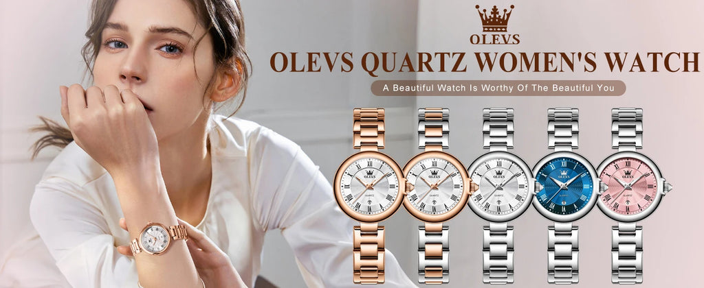 OLEVS 5608 Women Fashion Watch Stainless Steel Calendar Night Light Watch Original Brand Elegant Women Quartz Watch Reloj Mujer