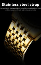 OLEVS luxury brand men's watches Chronograph waterproof date Gold luminous quartz watch for man Original wristwatch with the box