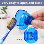 Toothbrush Covers Portable Toothbrush Protector Coverings Clips Tooth Brush Storage Head Cover Cap Tooth Brush Covers for Kids