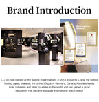 OLEVS 6601 Green Leather Strap Women Watch Automatic Mechanical Movement Waterproof Diamond Fashion Watch