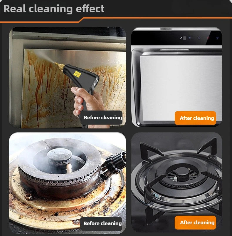 2500W Household high pressure steam cleaner Portable Handheld cleaner Air conditioner Kitchen Car Hood Steam Cleaning machine