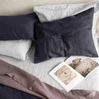 Linen Pillow Cases 100% French Natural Flax Soft Linen Envelope Pillowcases for Throw Pillows Soft and Durable All Season