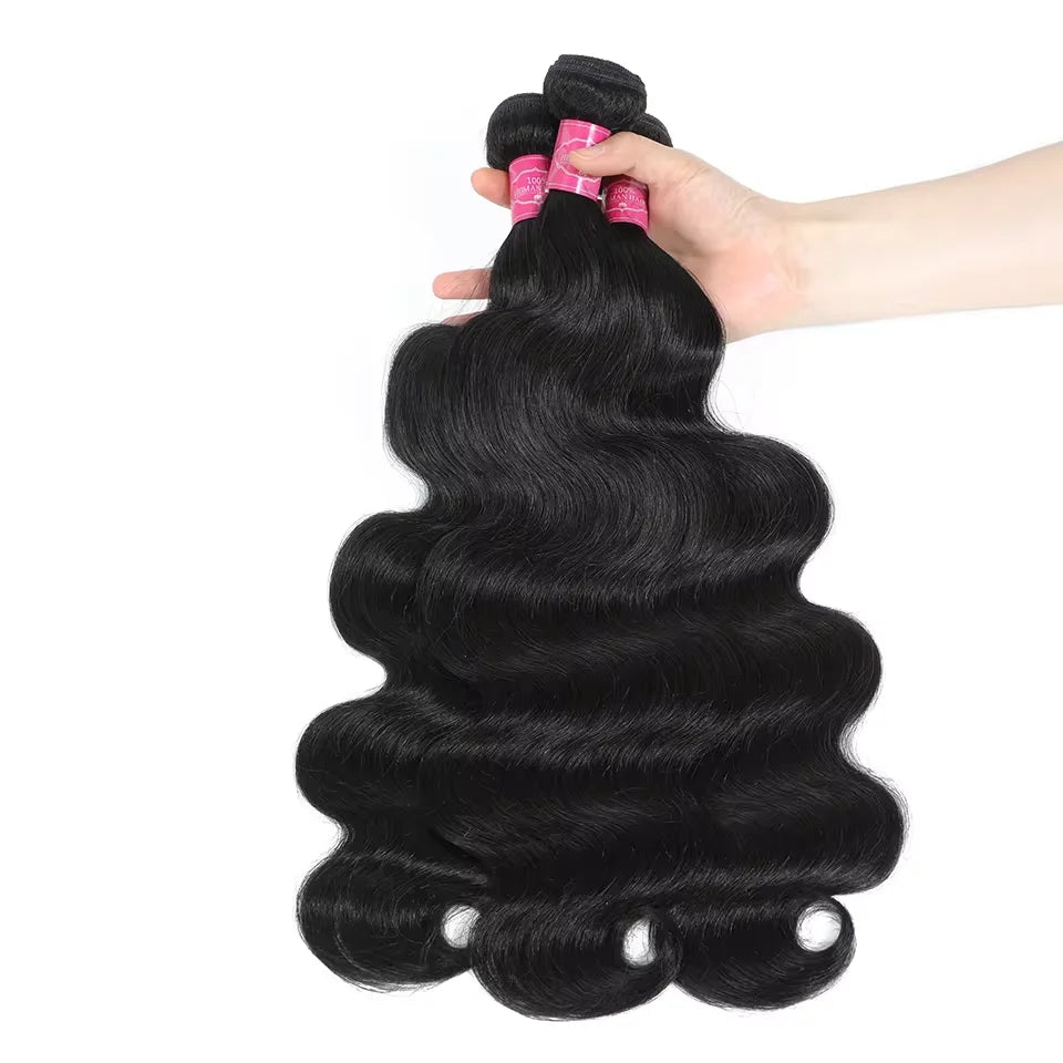 30 40 Long Body Wave Bundles Human Hair 8-40 Inch Brazilian Raw Unprocessed Raw Virgin Human Hair Wavy 2/3/4 Bundles