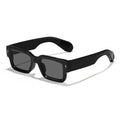 1Pc/2Pcs Men's Fashion Square Frame Black & Gray Combination Glasses Simple Casual Decorative Glasses for Beach Parties, Driving