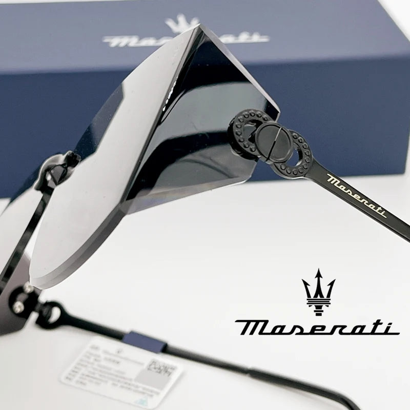 MASERATI Luxury Sunglasses Nylon Sunglasses UV400 Sunglasses for Driving Cycling Beach Outdoor for Men Women Trendy Design 20492
