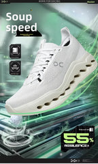 Men's Running Shoes Breathable Mesh Shock Absorption Hollow Out Sole Lightweight Sports Sneakers Non-slip Walking Shoes