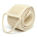 Natural Sisal Long Back Scrubber with Rope, Deep Cleaning Exfoliating Bath Towel Strip, Body Massage Loofah for Shower Spa Home