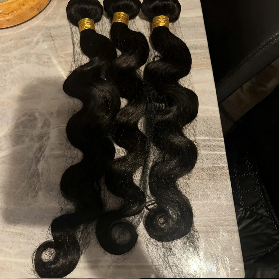 30 40 Long Body Wave Bundles Human Hair 8-40 Inch Brazilian Raw Unprocessed Raw Virgin Human Hair Wavy 2/3/4 Bundles