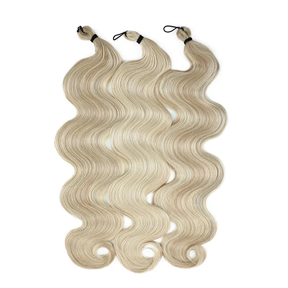 26 inch Body Wave Crochet Hair 3PCS Synthetic Braids Hair Ombre Blonde Balayage Natural Braiding Hair Extensions 300g/lot