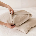 French Stone Wash Linen Throw Pillow Case Euro Sham for Bed,Custom Size Envelope Cushion Cover Decoration Pillowcase