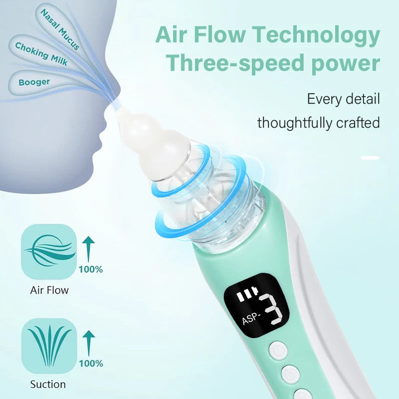2026 New Pattern Baby Electric Nasal Aspirator Charging Version Newborn Baby Nasal Aspirator Suck Out Prevent Nasal Congestion