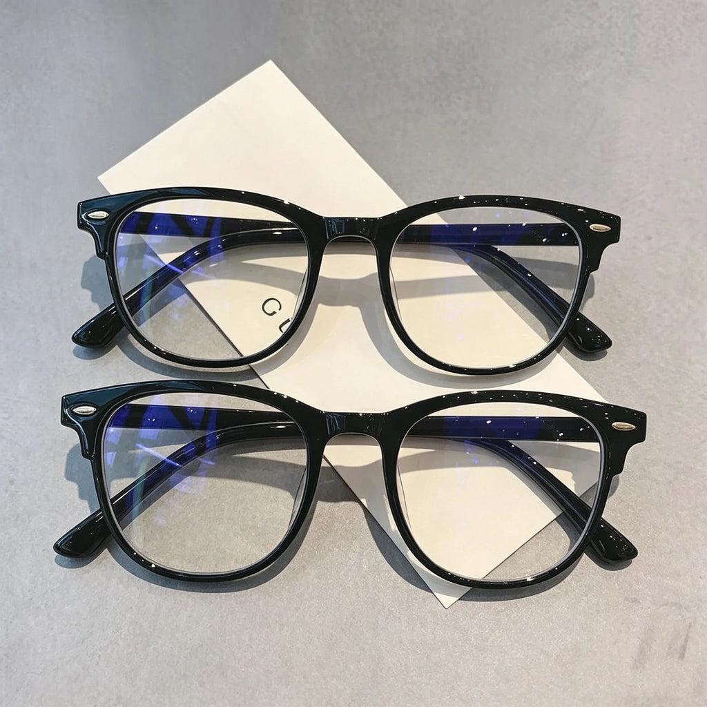 1/2Pcs Computer Glasses Frame Women Men Anti Blue Light Square Rectangle Eyewear Blocking Glasses Optical Spectacle Eyeglass