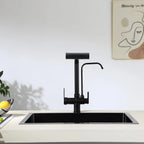 3 Way Pure Water Filter Kitchen Faucets Black Pull Out Filter Kitchen Sink Faucet Hot Cold Mixer Tap Pull Down Kitchen Faucet