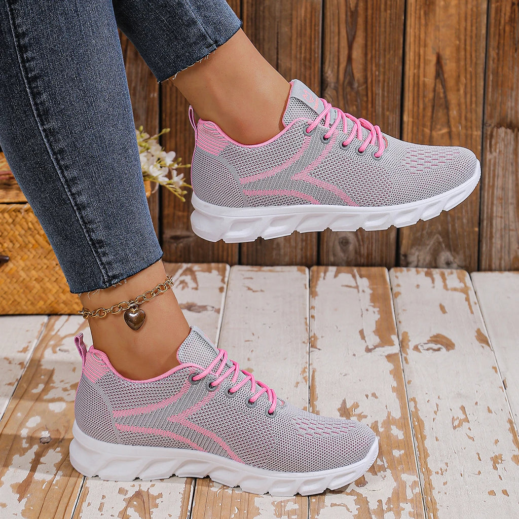2026 Spring/Summer New Style Women's Sole Shoes - Fly-Weave Breathable, Comfortable, Soft-Tread Anti-Slip Fitness Shoes