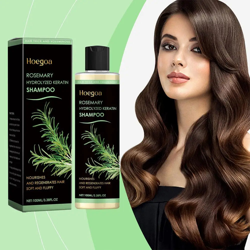 100ML Rosemary Hair Shampoo Volumizing and Thickening Strengthening and Oil Control Nourishes and Repairs Hair Oil Adds Volume