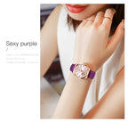 OLEVS Brand 2024 New Fashion Hollow Mechanical Watch for Women Luxury Stainless Steel Strap Waterproof Luminous Womens Watches