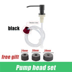 Sink Liquid Soap Dispenser Pump Stainless Steel Liquid Soap Bottle Sink Mount Hand Pressure Soap Dispenser Bottle Kitchen