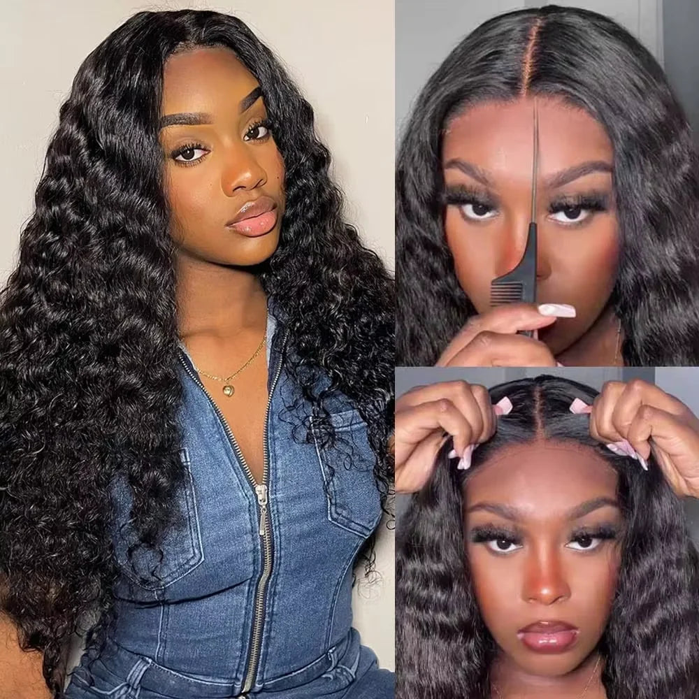 Burmese Curly Bundles with Frontal 100% Human Hair Weave Deep Wave Bundles and Closure Curly Bundles and Frontal For Extension