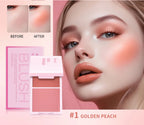 Matte Cream/powder Blush 2-in-1 Natural Moisturizing Waterproof Longlasting Shimmer Cheeks Rouge Highly Pigment Makeup Cosmetics