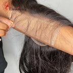 13x4 Lace Frontal Brazilian Straight Human Hair 5x5 Lace Closures Only Pre Plucked Natural Color Remy Hair 8-22 Inch