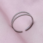 Simple Geometry Fashion Stainless Steel Open Rings For Women Men Accessories Silver Color Heart Sun Round Blank Base DIY Anillos