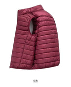 Men' Sleeveless Vest Jackets Winter Fashion Male Cotton-Padded Vest Coats Men Stand Collar Warm Waistcoats Clothing