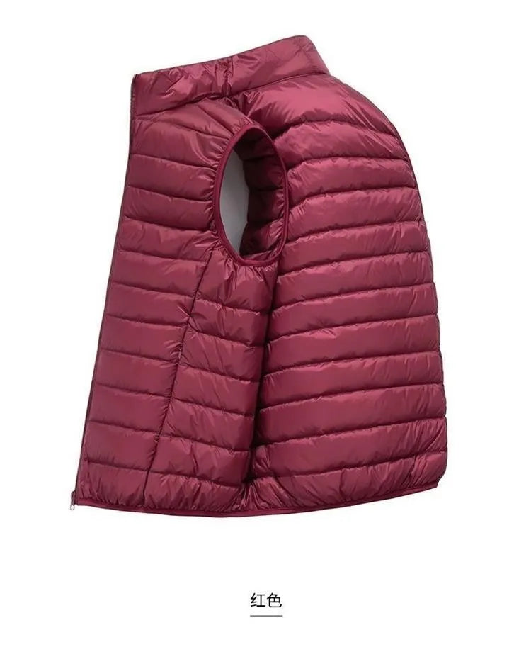 Men' Sleeveless Vest Jackets Winter Fashion Male Cotton-Padded Vest Coats Men Stand Collar Warm Waistcoats Clothing