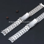 20mm 22mm Watch Straps Steel Metal Watch Bands Curved Arc End Bracelet Waterproof Diving Replacement Wristband Belt Accessories