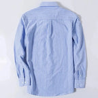 Quality 100% Cotton Oxford Shirt For Mens Long Sleeve Casual Business Regular-Fit Formal Dress Shirts Social Blouse Male Clothes