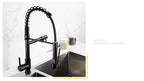 Modern Spring Pull Down Kitchen Faucet, Hot Cold Water Stainless Steel Kitchen Sink Mixer Tap, Single Handle Kitchen Sink Faucet