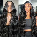 Body Wave Human Hair Lace Frontal Wigs 30inch Brazilian 13x6 Lace Frontal Wig Loose Wave 13x4 Transparent Lace Front Wig 200%