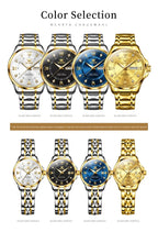 OLEVS 2906 Fashion Date Quartz Couple Watches Top Luxury Watch Men Women Waterproof Stainless Steel Wristwatch