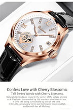 RUIXINE Fashion Woman Watches Waterproof Luminous Date Leather Quartz Wristwatch Elegant Dress Ladies Watch For Woman's Gift