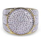 European and American Trendy Inlaid Crystal Women Men's Rings Banquet Fashion Business Ring Jewelry