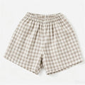 Children Plaid Shorts Casual Loose Shorts Outer Wear New Fashion Shorts Toddler Simple All-match Shorts Kids Boys Lovely Shorts