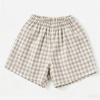 Children Plaid Shorts Casual Loose Shorts Outer Wear New Fashion Shorts Toddler Simple All-match Shorts Kids Boys Lovely Shorts