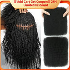 Black Pearl Top QVR Peruvian Kinky Curly Mini Twist Hair 50G/pc Afro Kinky Bulk Human Hair for Braiding 100% Remy Hair Bundles