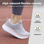 FitVille Women's Sports Shoes Wide Toe Running Jogging Shoes for Women Breathable Casual Gym Trainer Ladies Sneakers Comfort