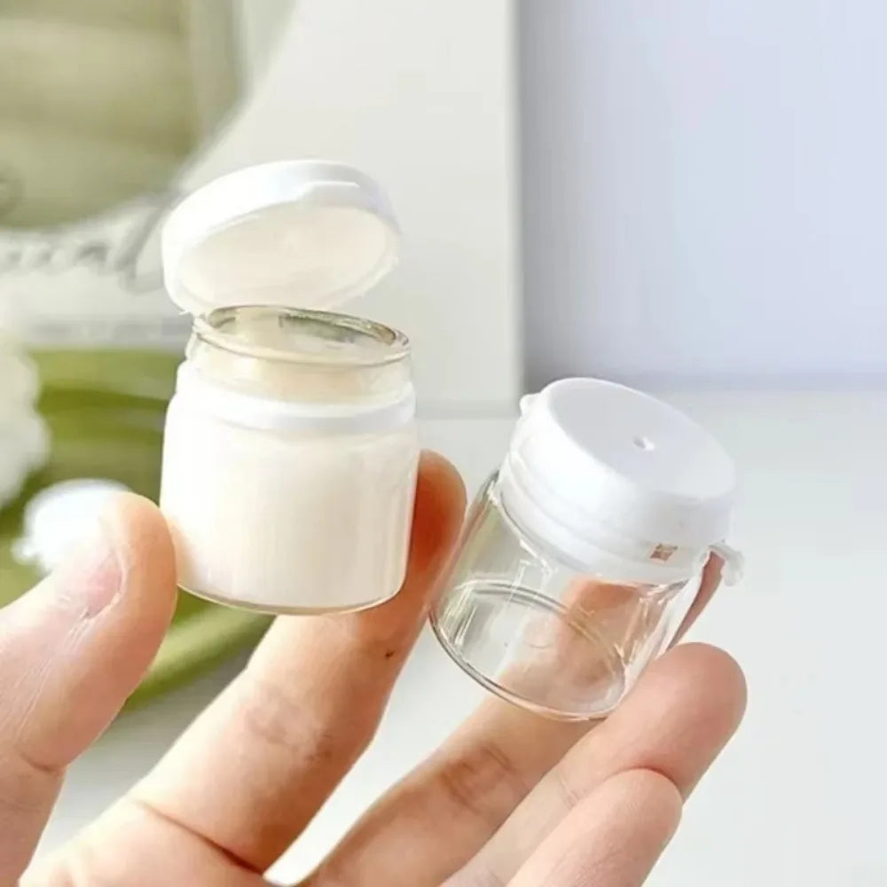 2/5PCS Clear Leak-Proof Travel Bottle for Makeup Remover & Lotion Containers Dispenser with Flip-Top Essence Bottled Separately
