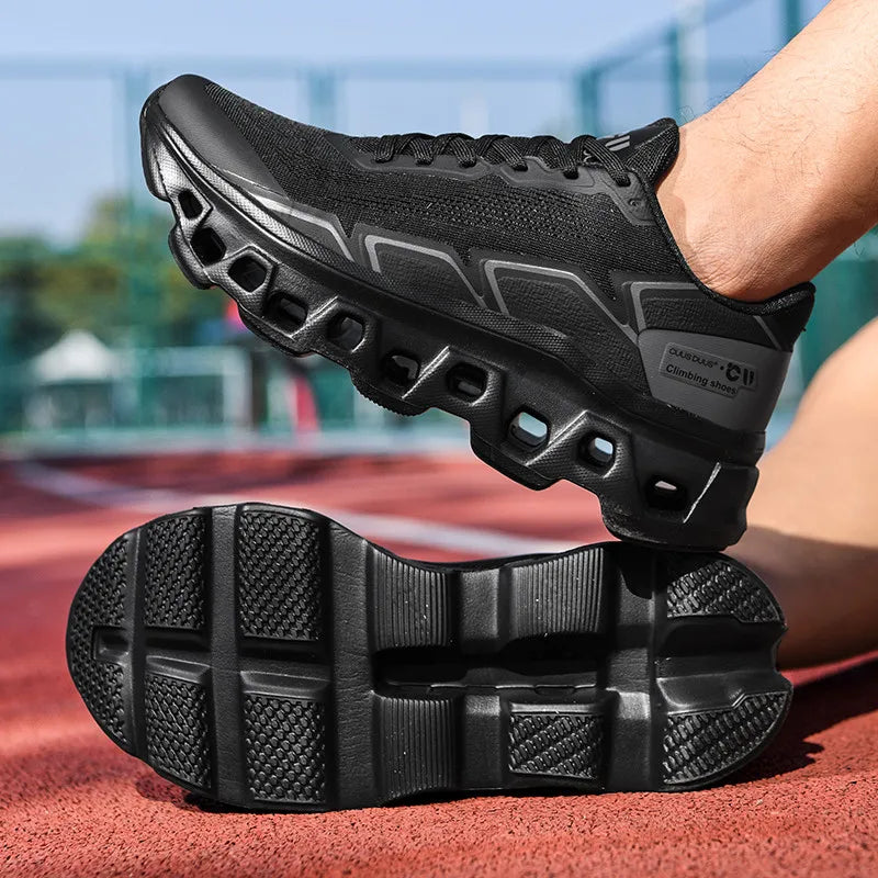 Men's Running Shoes Jogging Breathable Mesh Cushioning Non-Slip Outdoor Luxury Shoes Couple Trainer Race Sneakers Off-road Shoes