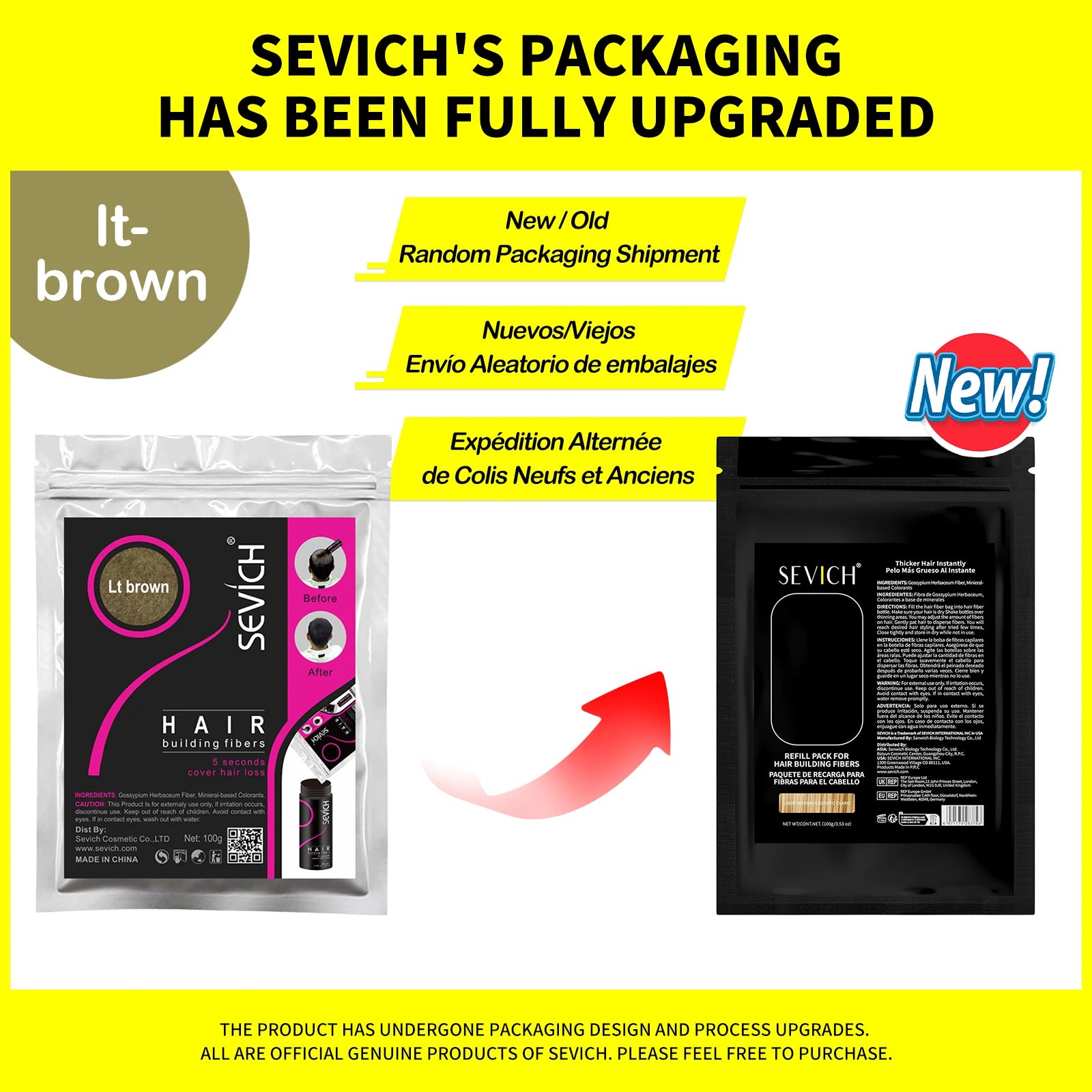 100g Hair Fibers Powder Keratin Hair Building Fiber Instant Hair Loss Conceal Fiber Refill Bag Extension Care Styling Powder