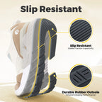 Fitville Extra Wide Walking Shoes for Women Breathable Dad Shoes Retro Casual Sneakers With Arch Support Flat Feet Heel Pain