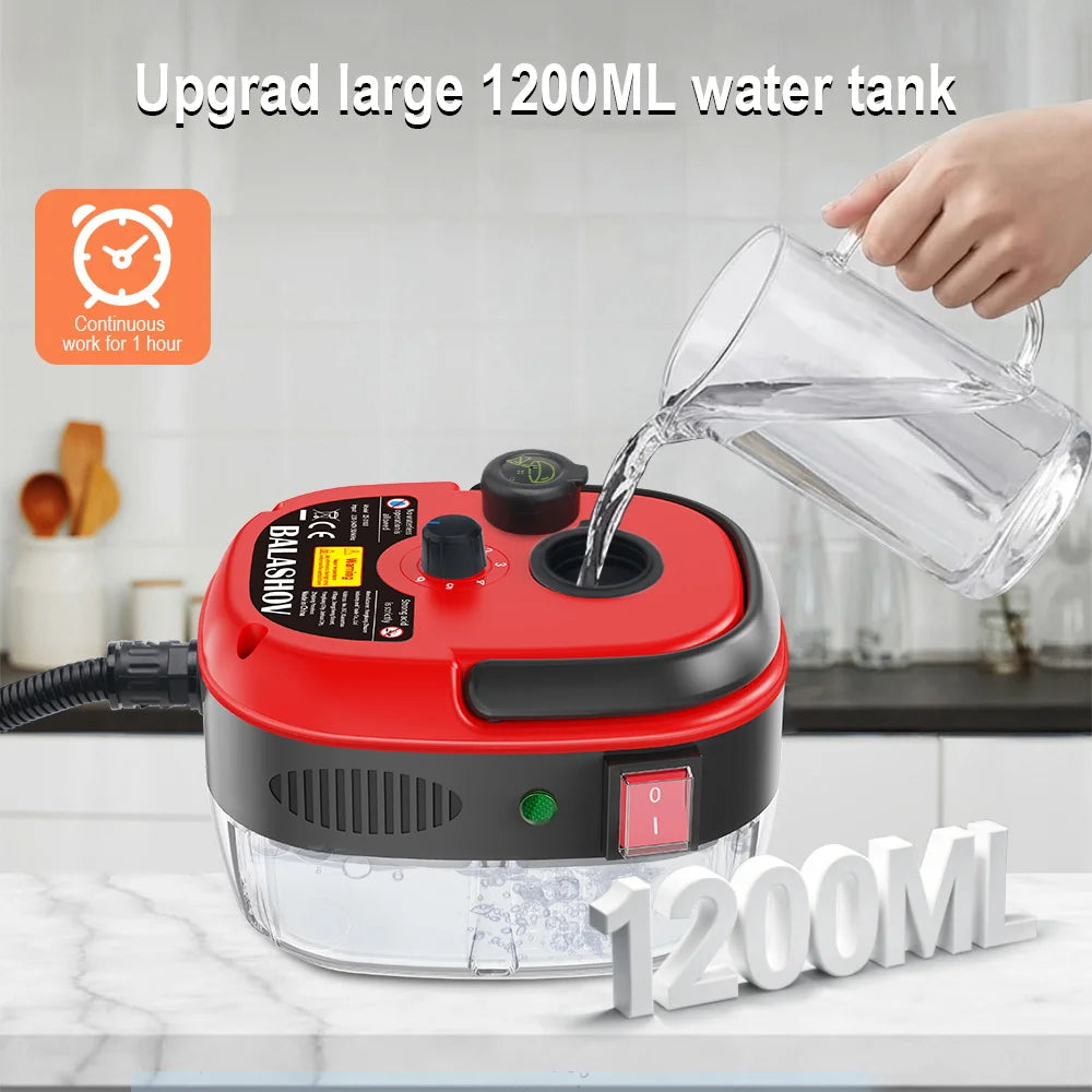 Pressure Steam Cleaner Portable Handheld Cleaner Air Conditioner Kitchen Car Hood Steam Cleaning Machine Household High
