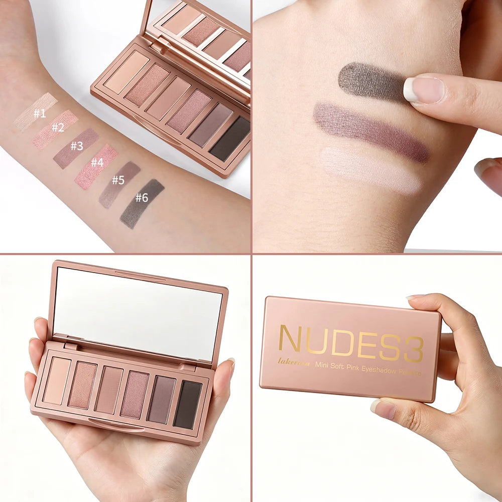 Eyeshadow Palette Long-Lasting Eye Makeup Rich Pigment Neutral Shades Blendable Color Matte Nudes Eyeshadow Palette Woman Makeup