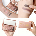 Eyeshadow Palette Long-Lasting Eye Makeup Rich Pigment Neutral Shades Blendable Color Matte Nudes Eyeshadow Palette Woman Makeup