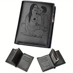 Engraved Personalized Gifts Custom Wallet for Men,Husband,Dad,Son for Birthday Anniversary Day Personalized Photo Wallets