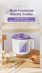 Mini Electric Rice Cooker Double Layer Multi Cooker Non-Stick Smart MultiCooker Electric Cooker Steamed Rice Pot for Home