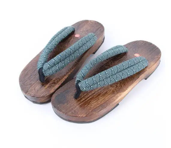 WHOHOLL Geta Anime Anime Cosplay Costumes Japanese Geta Sandals Summer Sandals Men Flat Wooden Shoes Clogs Slippers Flip-flops
