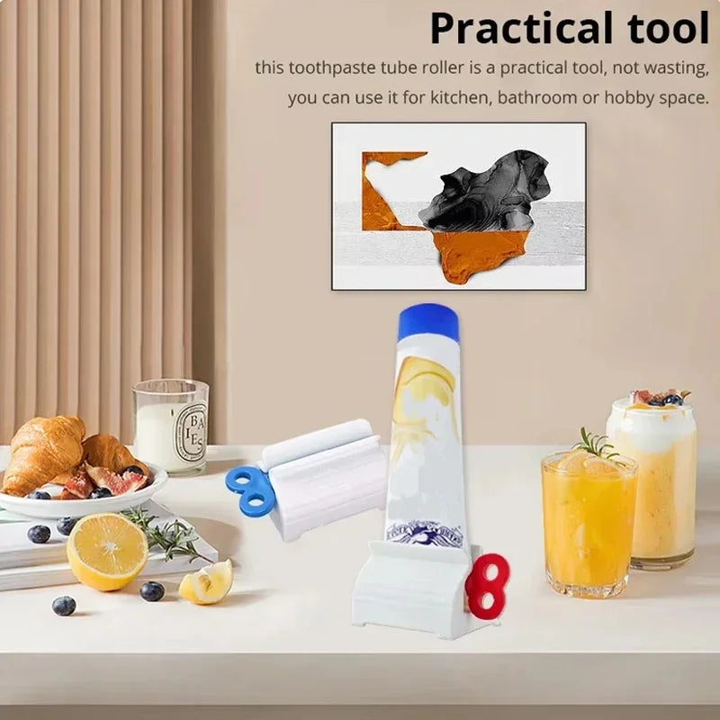 1/2/3/5pcs Plastic Dispenser Bathroom Accessories Multifunction Tube Squeezer Manual Squeezer Toothpaste Easy Portable